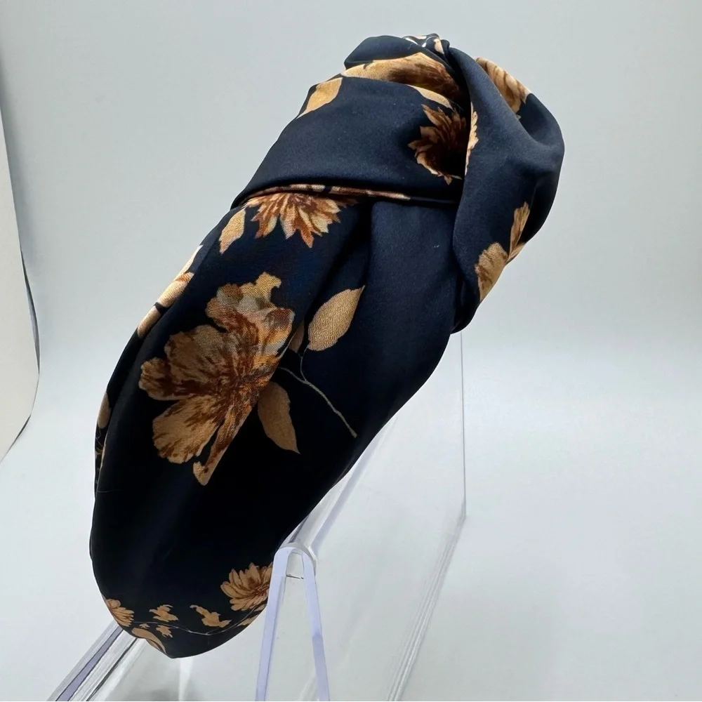 Navy And Gold high quality knotted headband - New - Picture 4 of 6